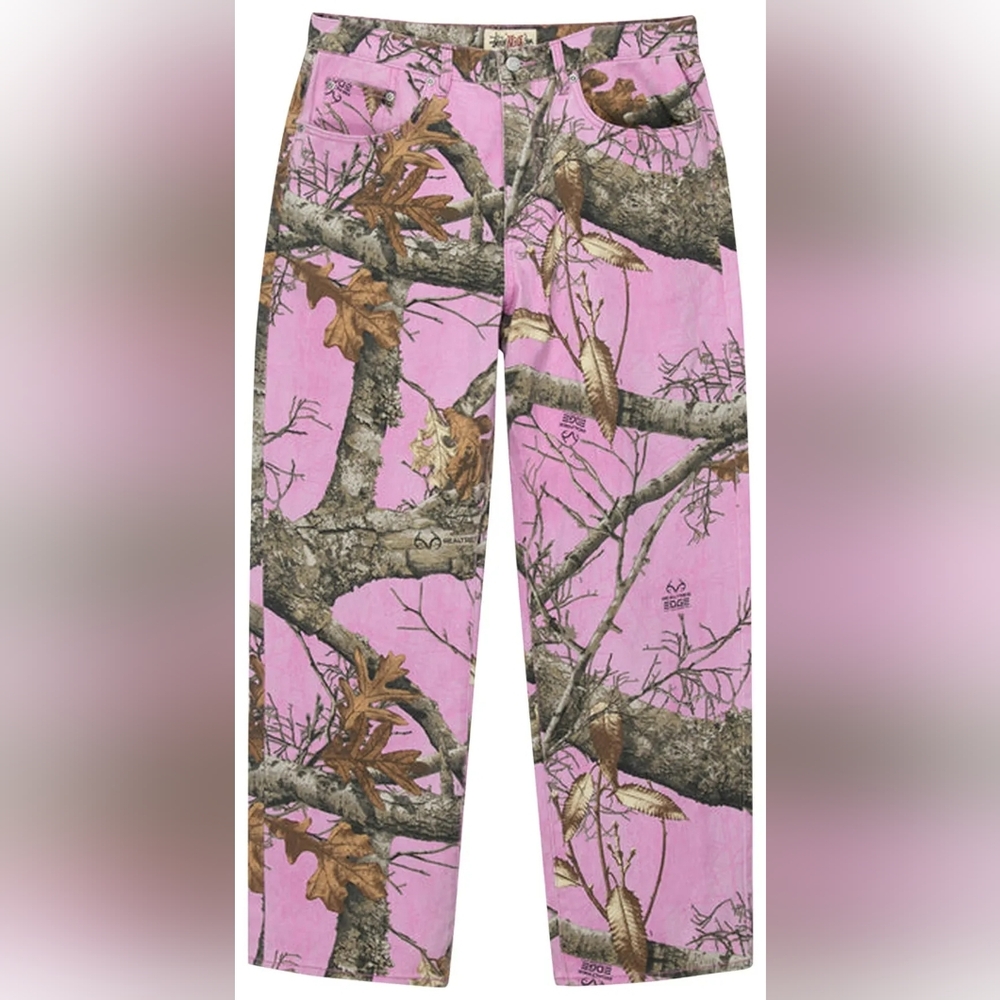 NWT Stussy Realtree Edge Big Ol' Jean 'Pink